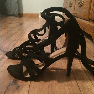 Strappy Black Heels